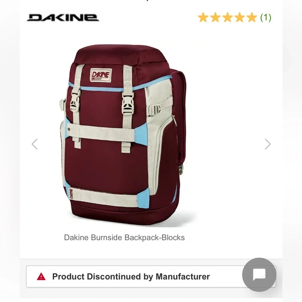 DAKINE Burnside Lap Top Back Pack - Blocks - rare/discontinued.